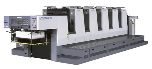 KOMORI LITHRON -528 FIVE COLOR with COATER